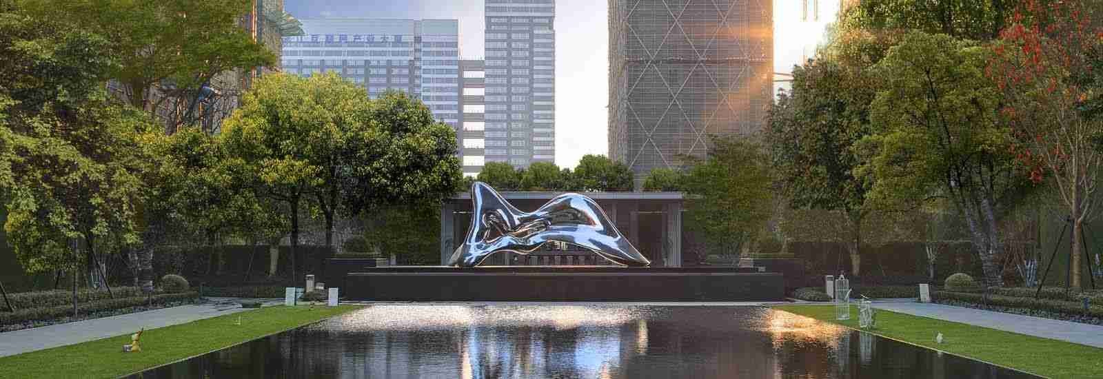 Qualität Metallskulptur im Freien Fabrik