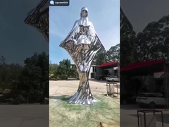 SS316L 5,7 Meter-Höhen-große Polieredelstahl-Skulptur im Freien