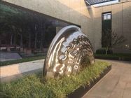 Edelstahl-große Skulptur im Freien, spiegeln Polierstatue der modernen Kunst im Freien wider