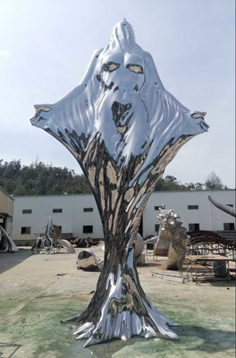 Große Polieredelstahl-Skulptur im Freien SS316L 5,7 Meter-Höhe