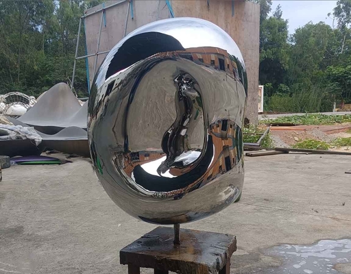 Edelstahl kleine Gartenskulptur 1,0 m Höhe Innenschmuck für Hotel