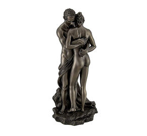 Moderner Gussbronze-Skulptur-Akt-küssende Paar-Statuen für allgemeine Dekoration