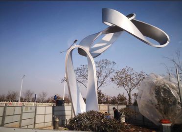 Edelstahl-große Metallkunst-Skulpturen, Metallskulptur im Freien